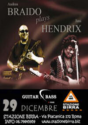 Andrea Braido 2010 12 29 live at Stazione Birra, Morena (Roma), Italy poster